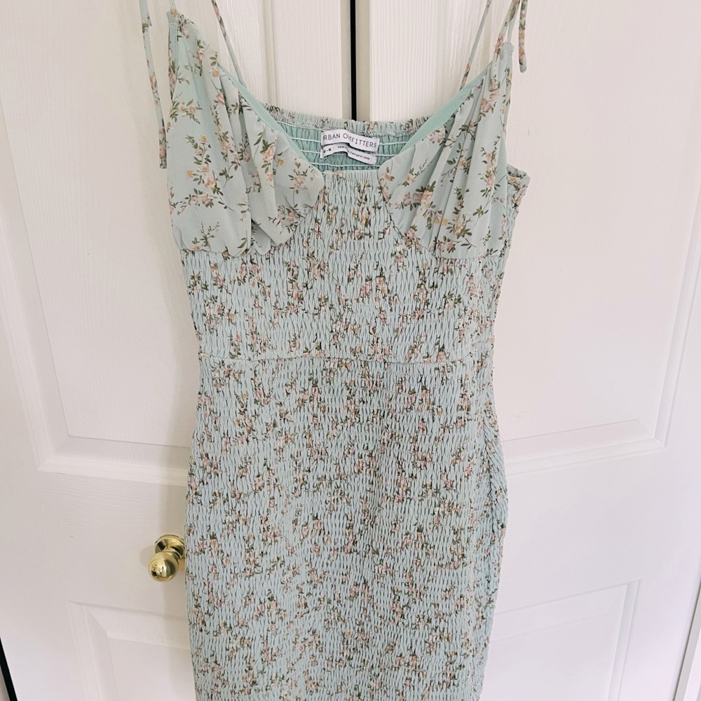 Urban Outfitters Leo Smocked mini dress